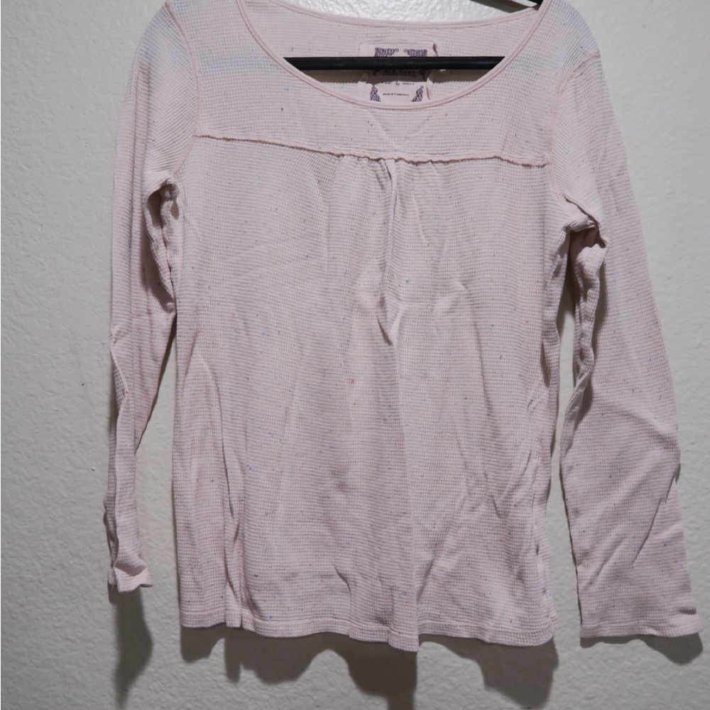 Old Navy Light Pink Long Sleeve Blouse